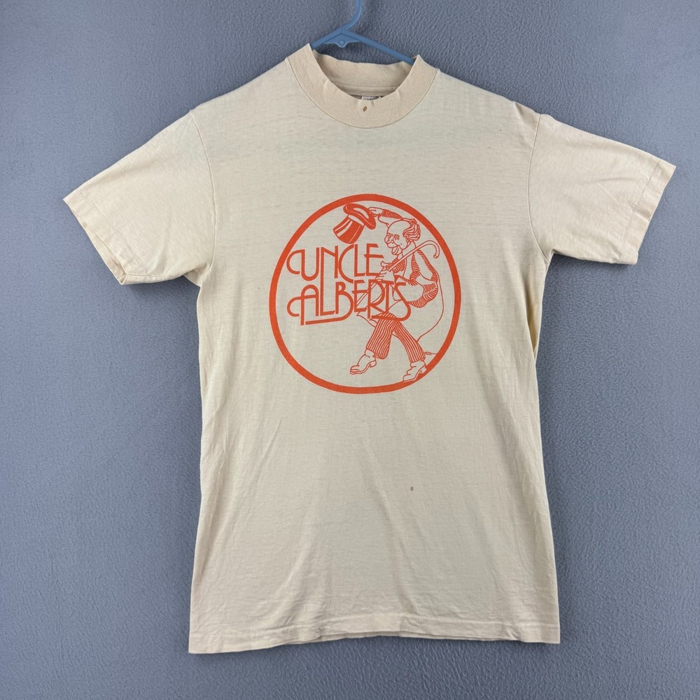 Vintage Uncle Albert Shirt Mens Medium (Fits Small) 70s Paul McCartney USA